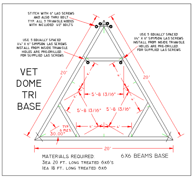 Small round dome cabin built with EconOdome frame kit.